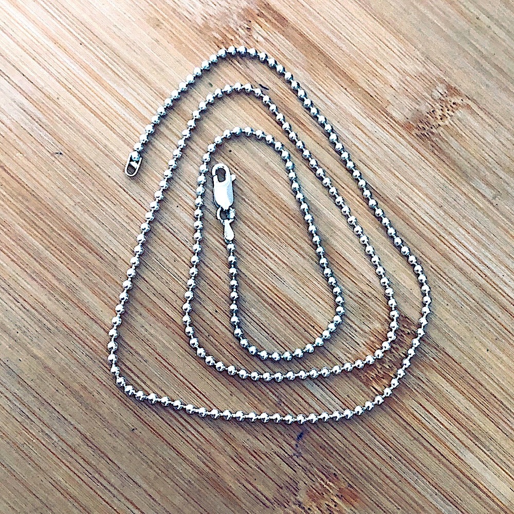 $64  Italian Designer Estate Chain  24 Inches  Marked Kc 925 ITALY